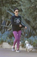 LUCY HALE Out Hiking with Her Dogs in Los Angeles 02/18/2022