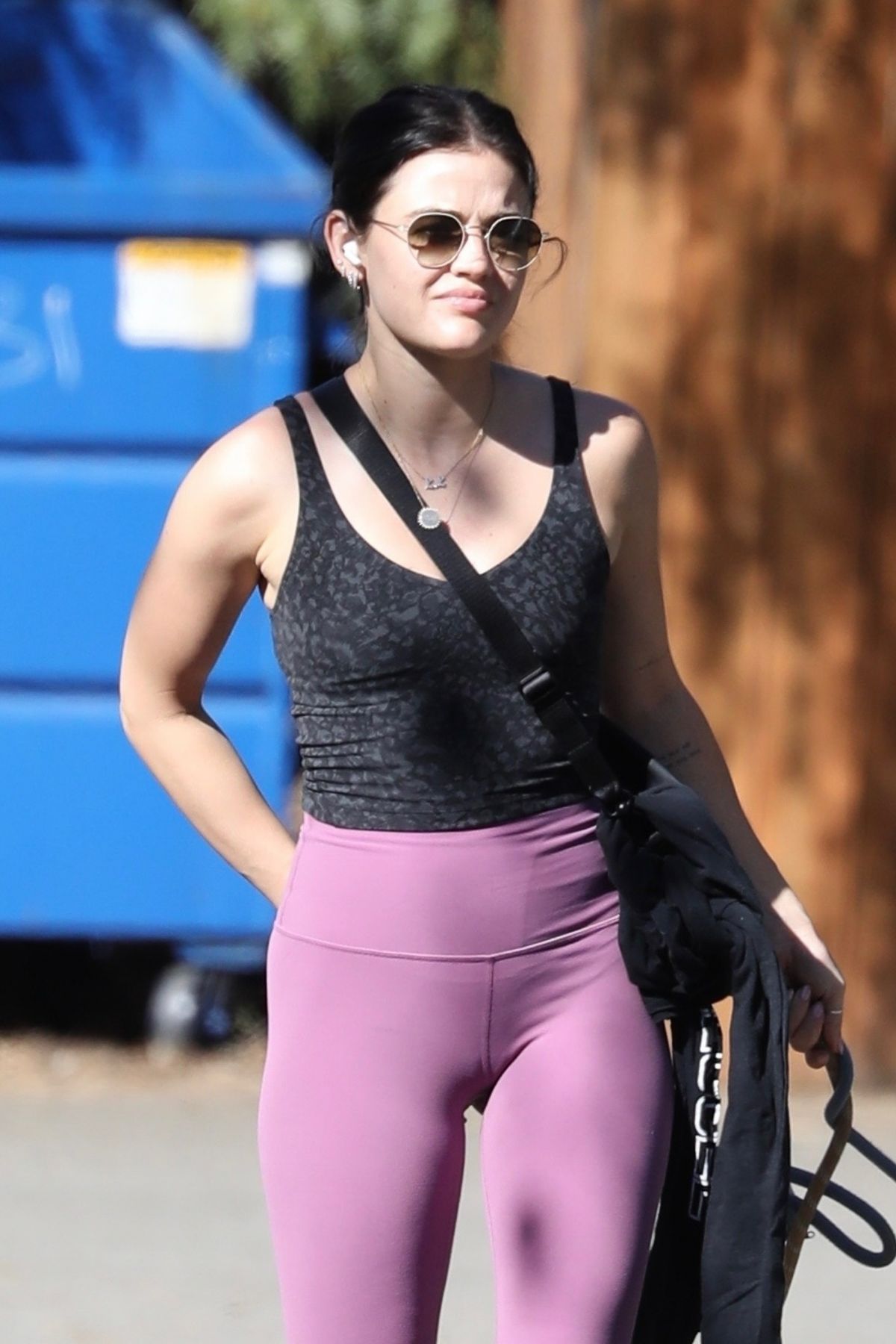 LUCY HALE Out Hikinig with Her Dogs in Los Angeles 02/02/2022 – HawtCelebs