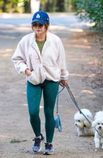 LUCY HALE Out with Her Dog in Los Angeles 02/21/2022