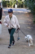 LUCY HALE Out with Her Dog in Los Angeles 02/21/2022