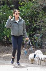 LUCY HALE Out with Her Dogs in Studio City 02/23/2022