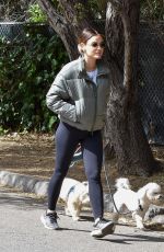 LUCY HALE Out with Her Dogs in Studio City 02/23/2022