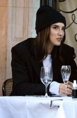 LUCY WATSON Out for Lunch Date at Scott