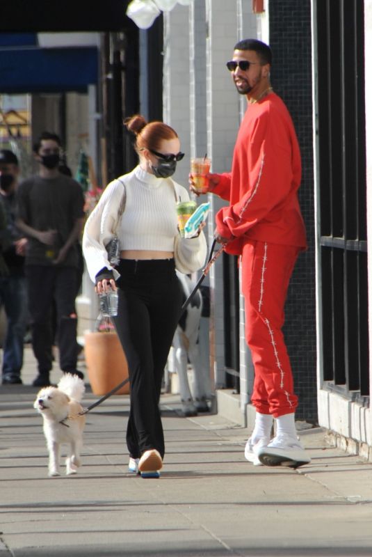 MADELAINE PETSCH and Miles Chamley-Watson Out in Studio City 02/19/2022