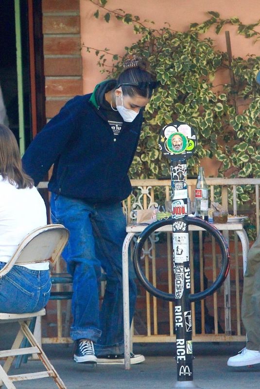 MADISON BEER Out for Lunch with Friend in West Hollywood 02/05/2022