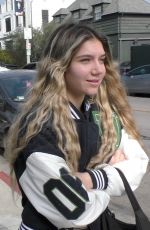 MADS LEWIS Arrives at DogPound Gym in West Hollywood 02/01/2022