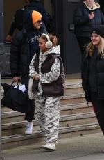 MAISIE SMITH and TILLY RAMSAY Leaves Their Hotel in Sheffield 02/01/2022