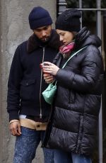 MARICA PELLEGRINELLI and DJ William Djoko Out in Milan 02/21/2022