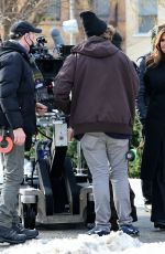 MARISKA HARGITAY and KELLI GIDDISH on the Set of Law and Order: Special Victims Unit in New York 02/07/2022