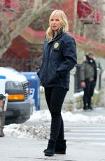 MARISKA HARGITAY and KELLI GIDDISH on the Set of Law and Order: Special Victims Unit in New York 02/07/2022