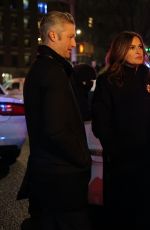 MARISKA HARGITAY on the Set of Law and Order: SVU in New York 02/10/2022