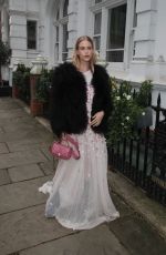 MARY CHARTERIS Arrives at Paul & Joe Catwalk Show in London 02/21/2022