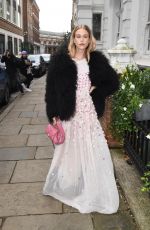 MARY CHARTERIS Arrives at Paul & Joe Catwalk Show in London 02/21/2022