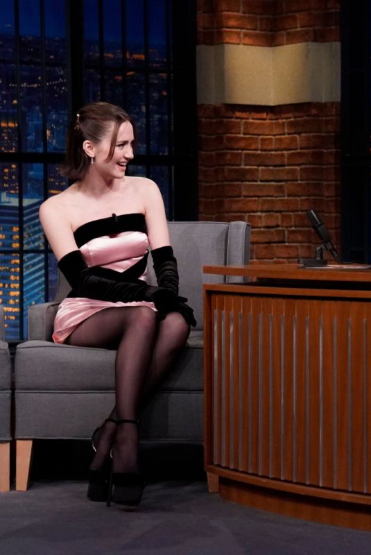 MAUDE APATOW at Late Night with Seth Meyers 02/24/2022