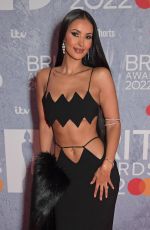 MAYA JAMA at Brit Awards 2022 at O2 Arena in London 02/08/2022
