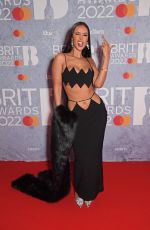 MAYA JAMA at Brit Awards 2022 at O2 Arena in London 02/08/2022