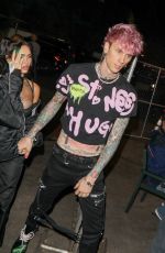 MEGAN FOX and Machine Gun Kelly Arrives at Avril Lavigne