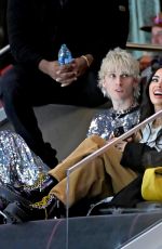MEGAN FOX and Machine Gun Kelly at 2022 Honda NHL All-Star Game at T-Mobile Arena in Las Vegas 02/05/2022