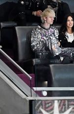 MEGAN FOX and Machine Gun Kelly at 2022 Honda NHL All-Star Game at T-Mobile Arena in Las Vegas 02/05/2022