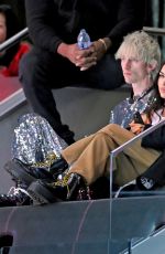 MEGAN FOX and Machine Gun Kelly at 2022 Honda NHL All-Star Game at T-Mobile Arena in Las Vegas 02/05/2022