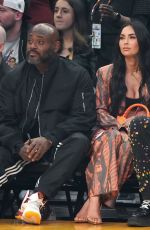 MEGAN FOX and Machine Gun Kelly at 2022 NBA All-Star Game in Cleveland 02/20/2022