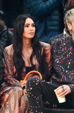 MEGAN FOX and Machine Gun Kelly at 2022 NBA All-Star Game in Cleveland 02/20/2022