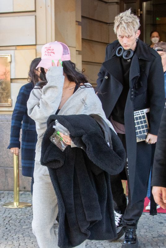 MEGAN FOX and Machine Gun Kelly Leaves Their Hotel 02/14/2022