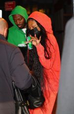 MEGAN THEE STALLION Leaves Her Hotel in New York 02/16/2022