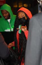 MEGAN THEE STALLION Leaves Her Hotel in New York 02/16/2022