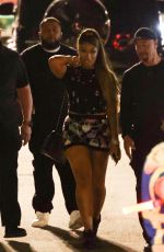 MEGAN THEE STALLION Leaves Super Bowl LVI at SoFi Stadium in Inglewood 02/13/2022