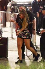 MEGAN THEE STALLION Leaves Super Bowl LVI at SoFi Stadium in Inglewood 02/13/2022