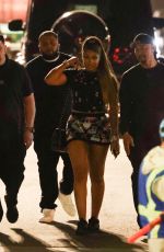 MEGAN THEE STALLION Leaves Super Bowl LVI at SoFi Stadium in Inglewood 02/13/2022