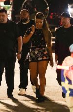 MEGAN THEE STALLION Leaves Super Bowl LVI at SoFi Stadium in Inglewood 02/13/2022