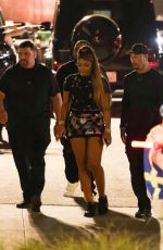 MEGAN THEE STALLION Leaves Super Bowl LVI at SoFi Stadium in Inglewood 02/13/2022