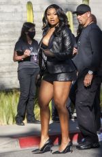 MEGAN THEE STALLION Out and About in Los Angeles 02/12/2022