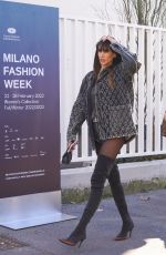 MELISSA SATTA at Diesel Fashion Show in Milan 02/223/2022