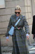 MICHELLE HUNZIKER Out and About in Milan 02/25/2022