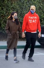 MILA KUNIS and Ashton Kutcher Out in Los Angeles 02/07/2022
