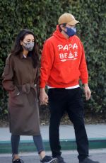 MILA KUNIS and Ashton Kutcher Out in Los Angeles 02/07/2022