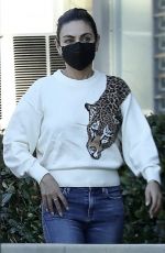 MILA KUNIS Out with Her Father-in-law Larry Kutcher in Los Angeles 02/02/2022