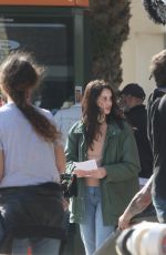 MILENA SMIT Filming on Promenade of La Malagueta 02/09/2022