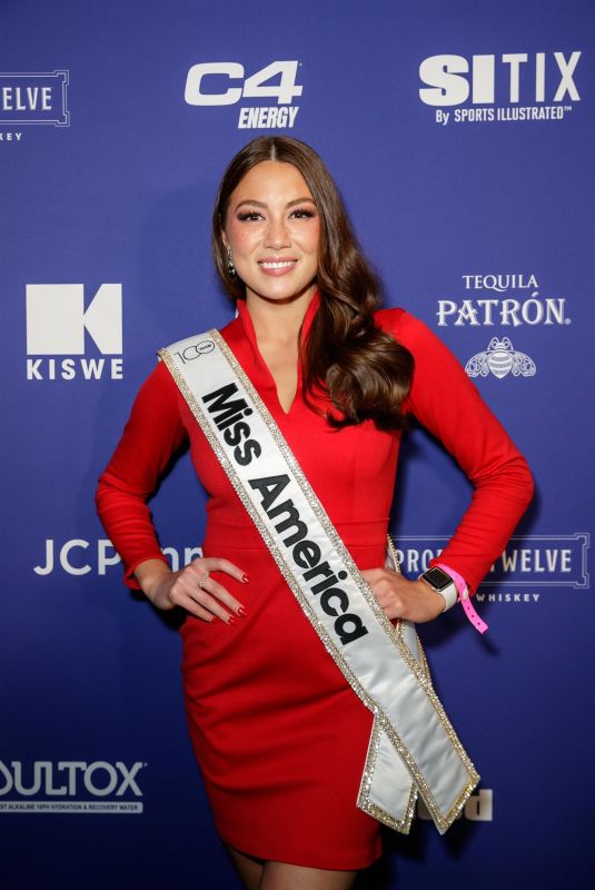Miss America EMMA BROYLES at Sports Illustrated Super Bowl Party in Los Angeles 02/12/2022