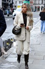 MOLLY MAE HAGUE Out and About in London 02/14/2022