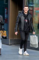 NADIYA BYCHKOVA and Kai Widdrington Out Shopping in Liverpool 02/03/2022