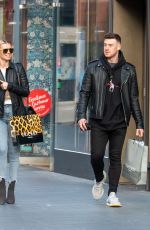 NADIYA BYCHKOVA and Kai Widdrington Out Shopping in Liverpool 02/03/2022