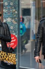 NADIYA BYCHKOVA and Kai Widdrington Out Shopping in Liverpool 02/03/2022