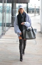 NADIYA BYCHKOVA Leaves Her Hotel in Liverpool 02/04/2022