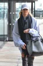 NADIYA BYCHKOVA Leaves Her Hotel in Liverpool 02/04/2022