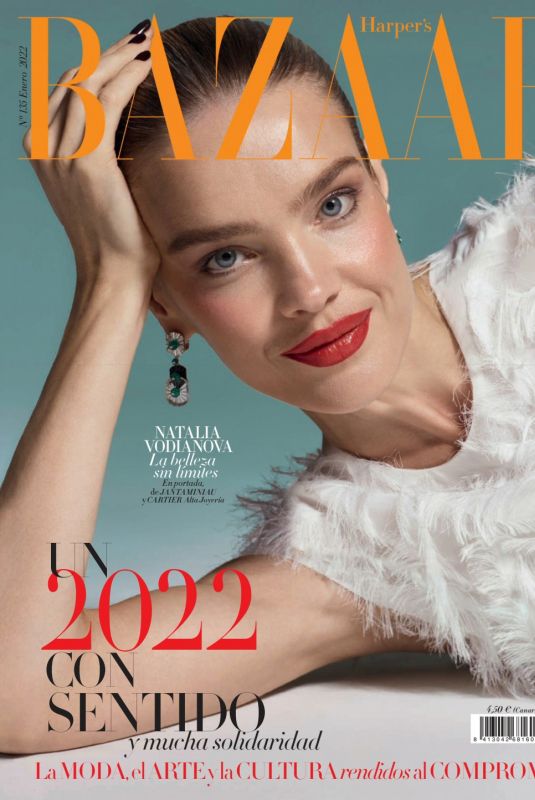 NATALIA VODIANOVA for Harper’s Bazaar Magazine, Spain January 2022