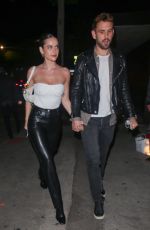 NATALIE JOY Out for Dinner at Craig